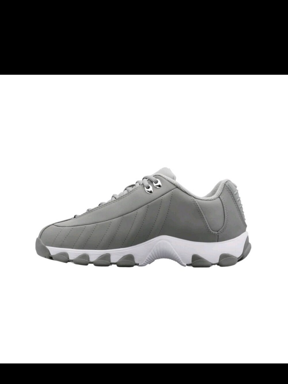 K-Swiss Men's ST 329 CMF Leather Sneaker Neutral/Gray/Silver - Picture 3 of 9